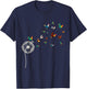 Farm Bird Animal Lover Farmer Gift Dandelion Chicken T-Shirt - T-Shirt | Navy
