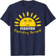 Pediatric Respiratory Therapist Funny Sunshine RT Therapy T-Shirt - T-Shirt | Navy