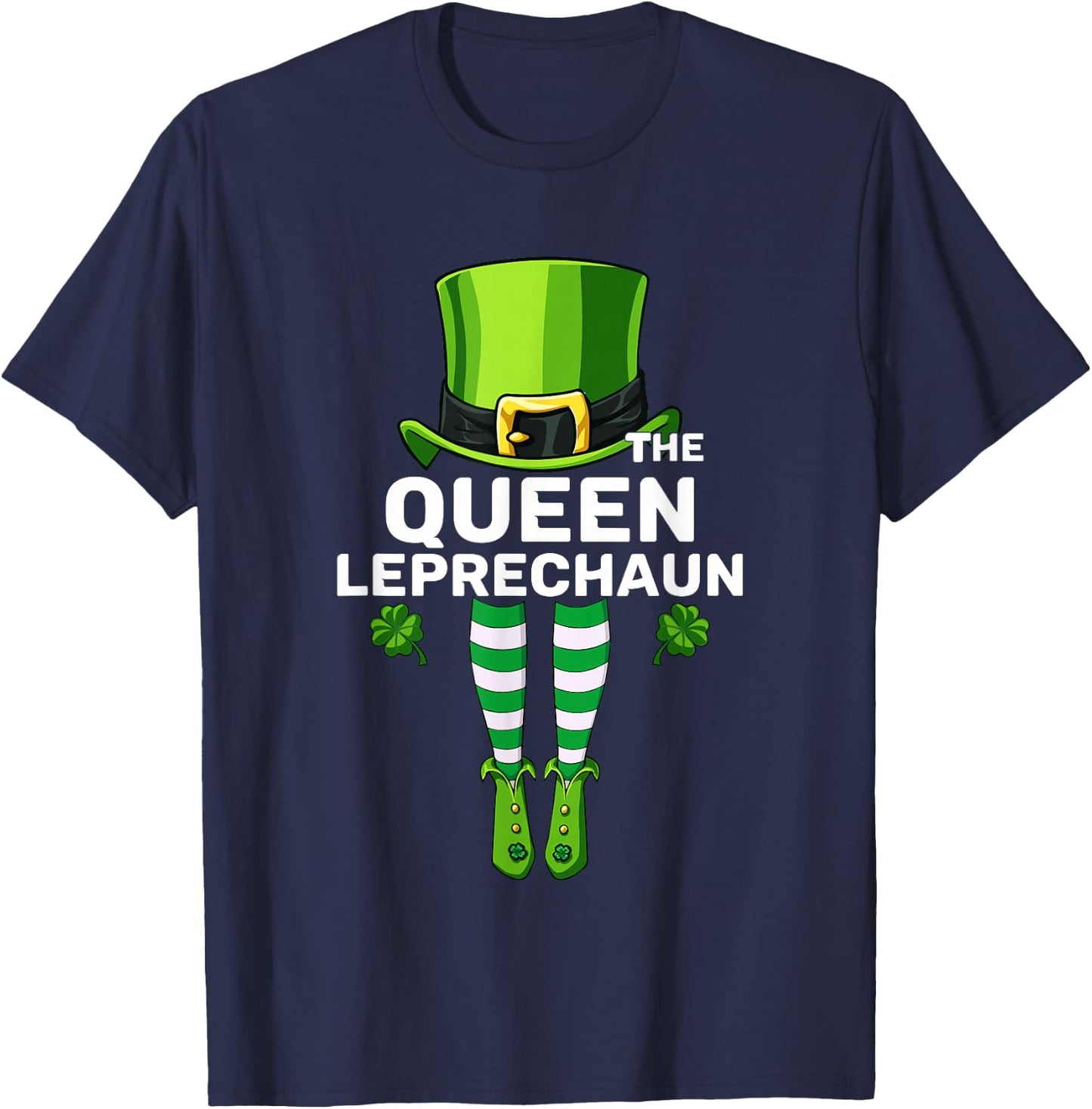 Queen Leprechaun Costume Gift - Matching Family T-Shirt - T-Shirt | Navy