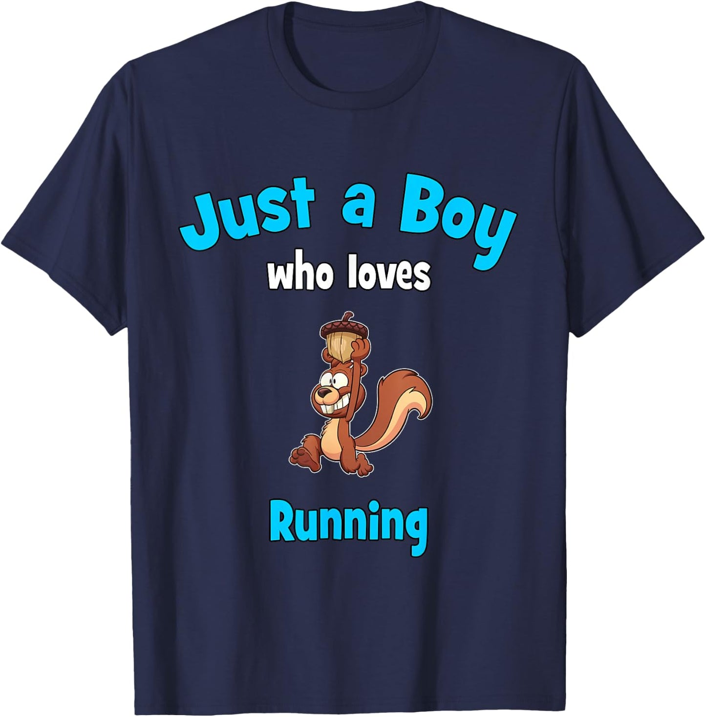 Running for Boys | Kids Running T-Shirt - T-Shirt | Navy