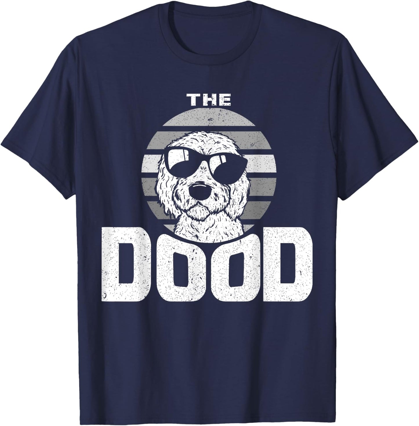 Retro The Dood Funny Goldendoodle Dog Lover Gift Her T-Shirt - T-Shirt | Navy