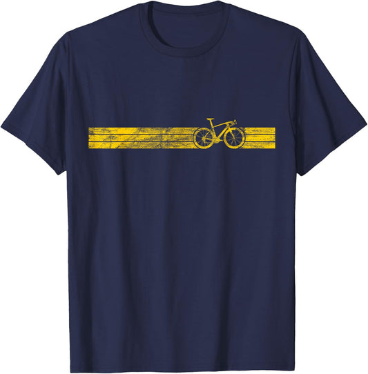 Yellow Winners Funny Racing Gift Cyclist Cycling Bike T-Shirt - T-Shirt | Navy