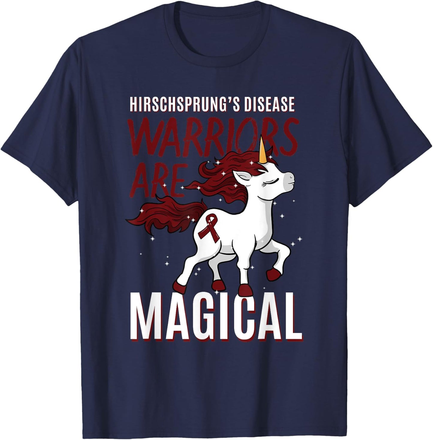 Hirschsprung's Disease Unicorn Intestinal Disorder Gift T-Shirt - T-Shirt | Navy