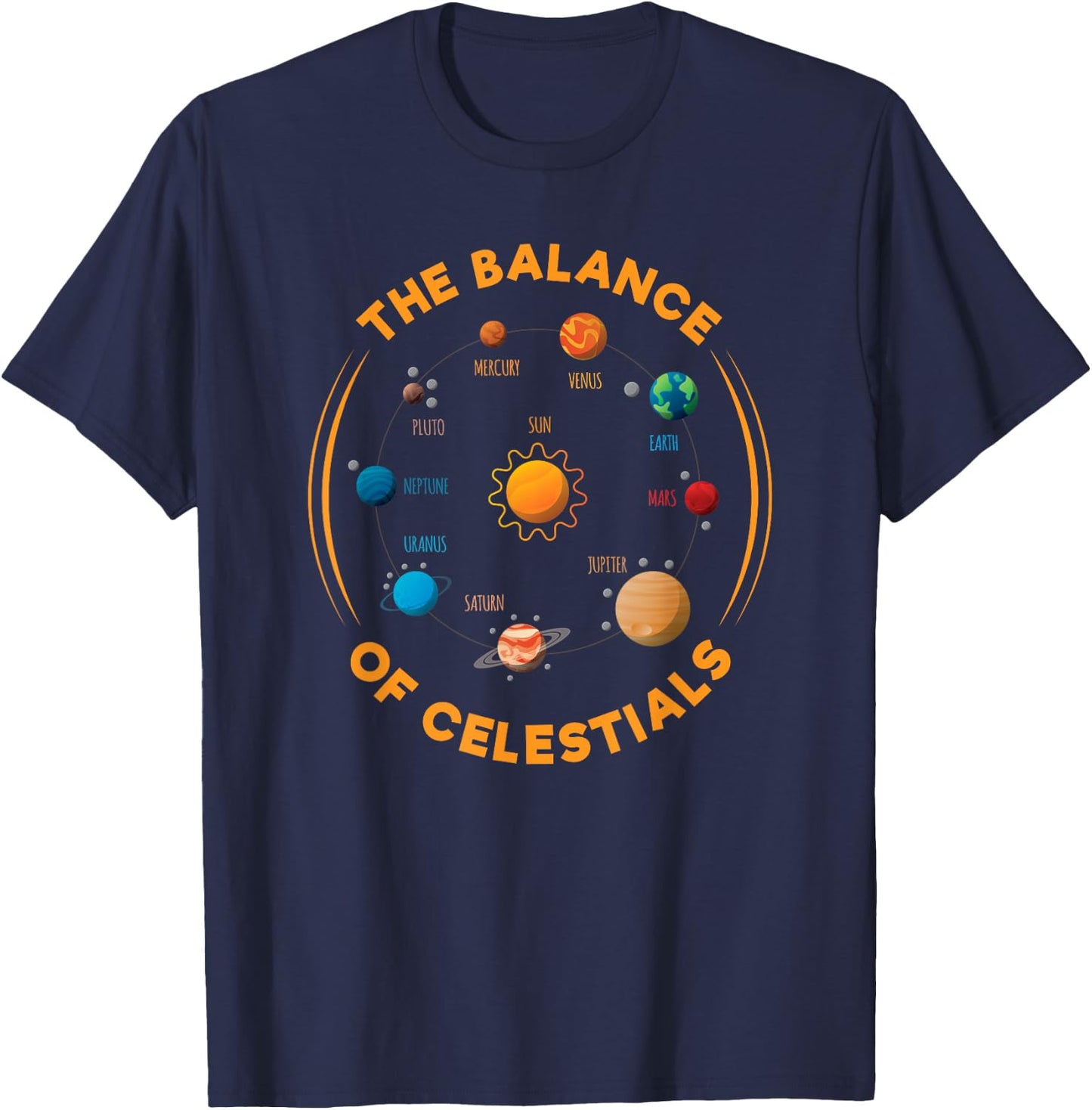 Solar System Astronaut Planets Spaceman Space Dwarf T-Shirt - T-Shirt | Navy