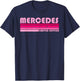 Mercedes Name Personalized Retro Vintage 80s 90s Birthday T-Shirt - T-Shirt | Navy