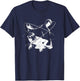 Death Note Light and L Chains Anime T-Shirt - T-Shirt | Navy