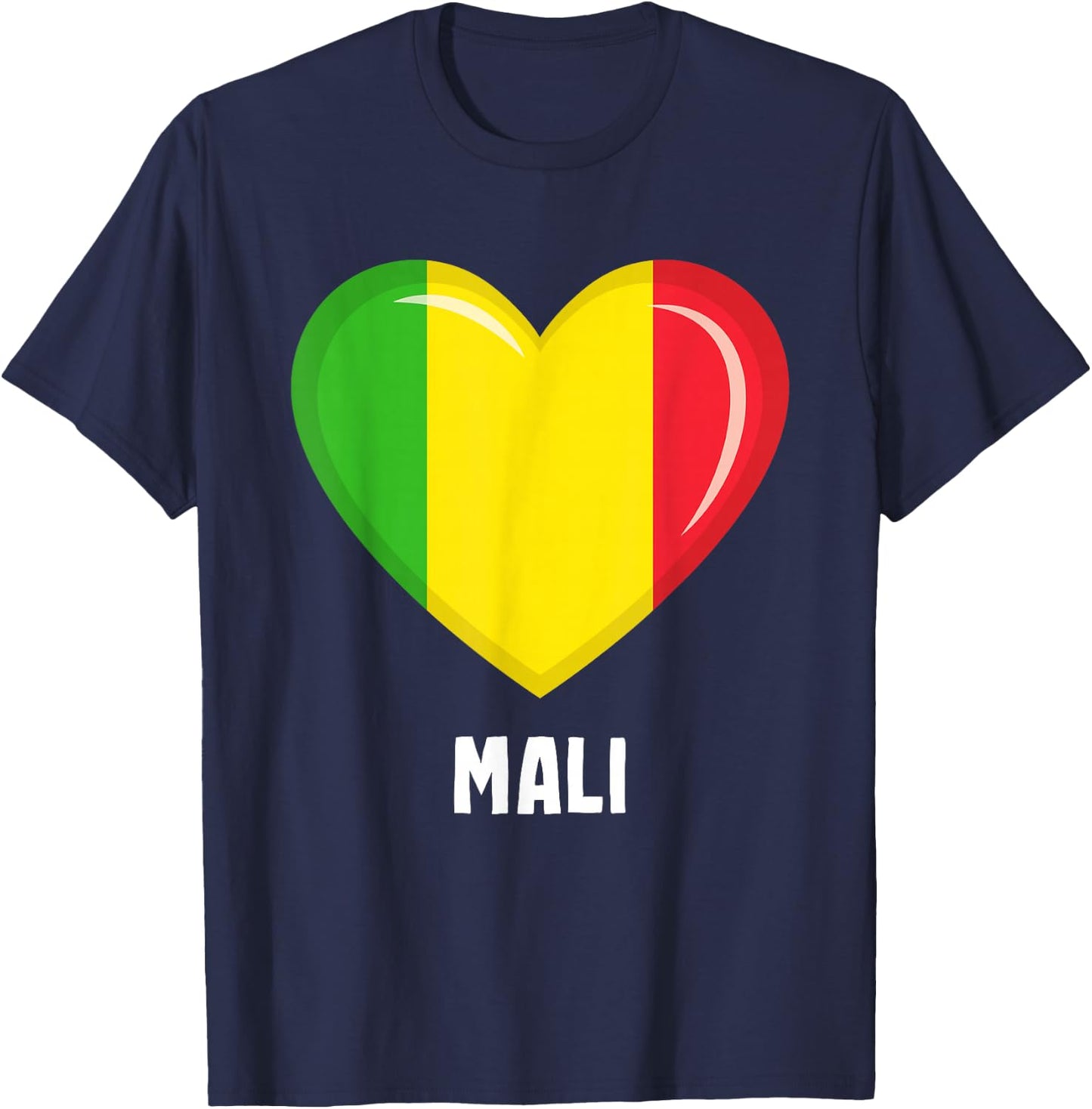 Mali Flag Jersey | Malier T-Shirt - T-Shirt | Navy