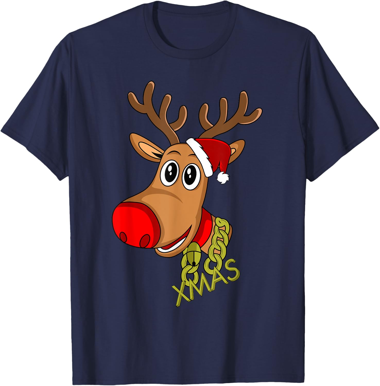 RUDOLPH Red Nose Reindeer | Donner Blitzen T-Shirt - T-Shirt | Navy