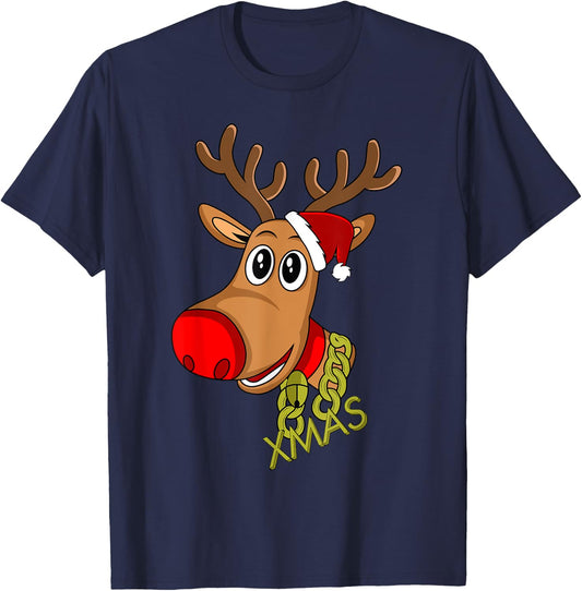 RUDOLPH Red Nose Reindeer | Donner Blitzen T-Shirt - T-Shirt | Navy