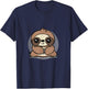 Adorable Chibi Kawaii Baby Sloth Lover T-Shirt - T-Shirt | Navy