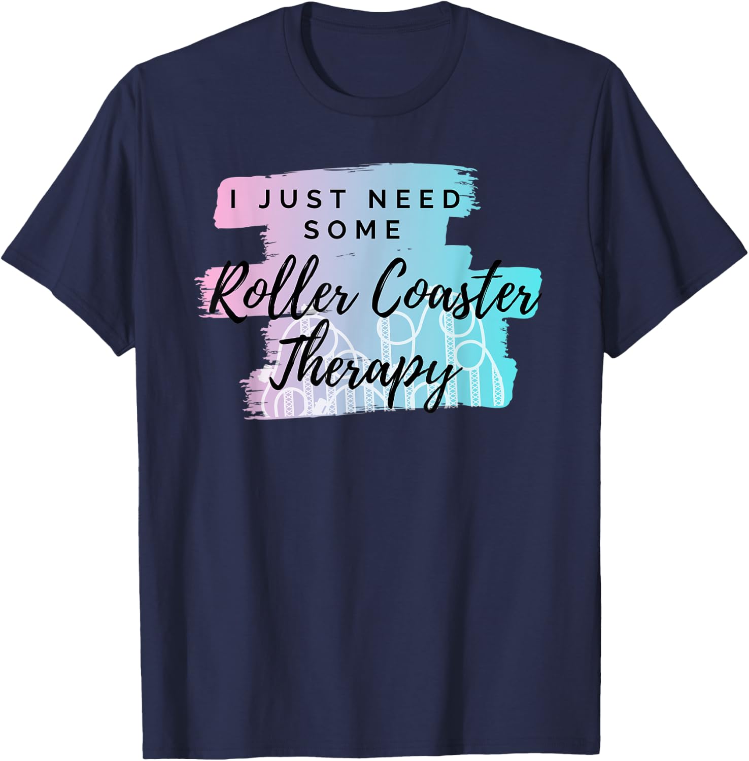 Roller Coaster Therapy T-Shirt - T-Shirt | Navy