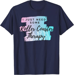 Roller Coaster Therapy T-Shirt - T-Shirt | Navy