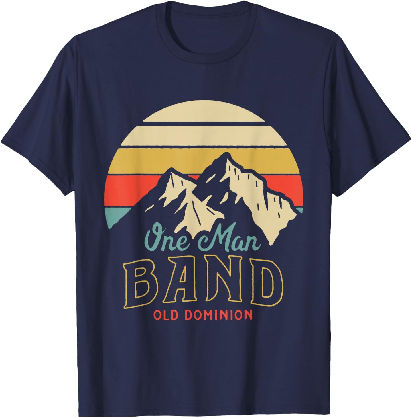 Old Dominion One Man Band Mountains T-Shirt - T-Shirt | Navy