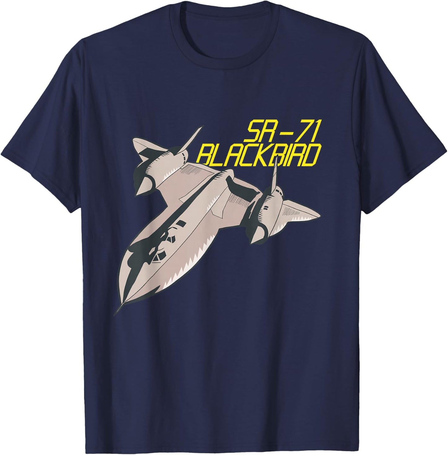 SR71 Stealth Jet Aeroplane USA Flag Blackbird 4th July T-Shirt - T-Shirt | Navy