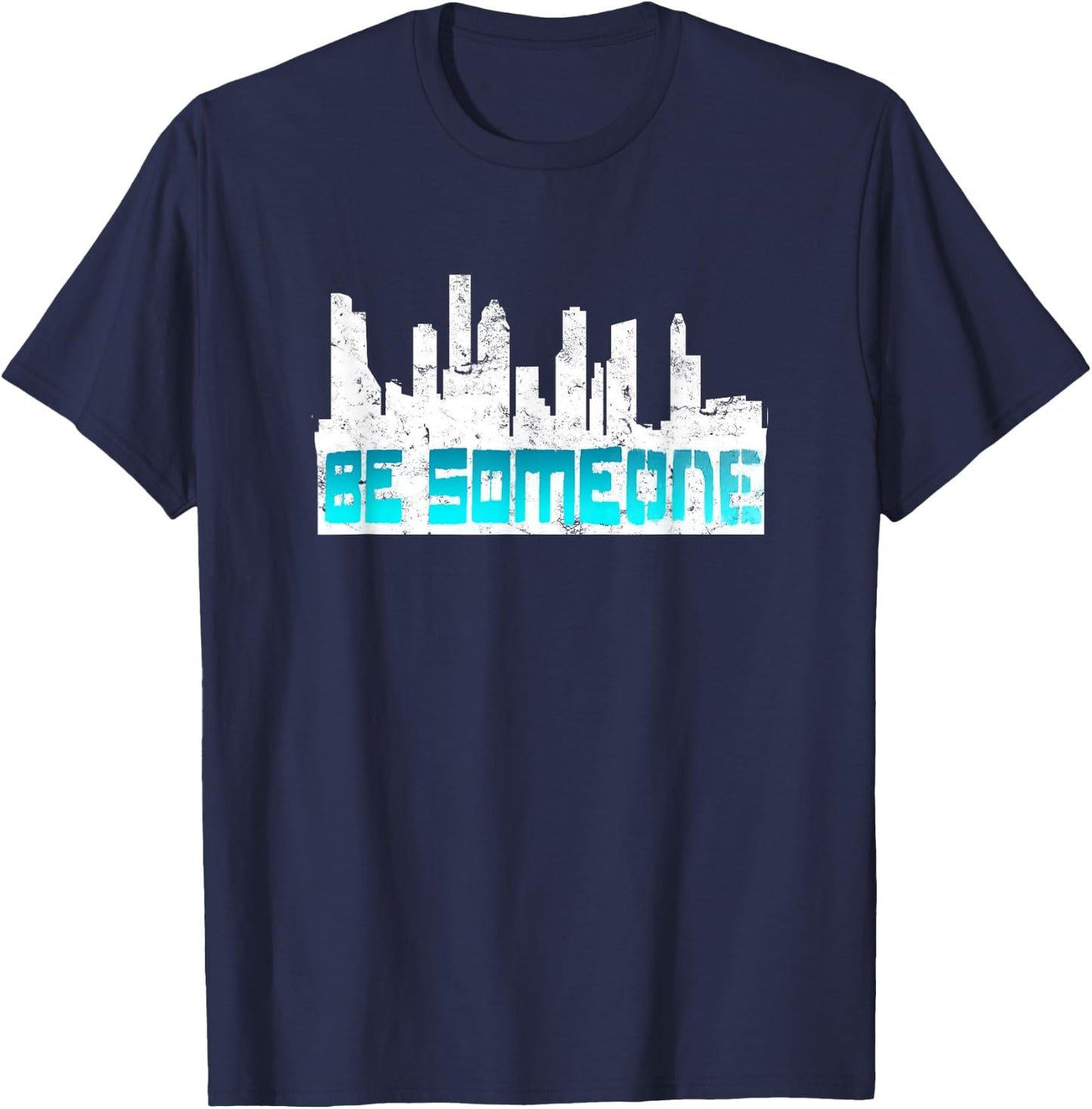 Houston Be someone Bridge Houston Skyline H-Town Be Someone T-Shirt - T-Shirt | Navy