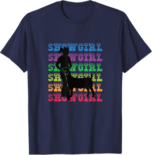 Show Girl - Fun Livestock Goat Showing T-Shirt - T-Shirt | Navy