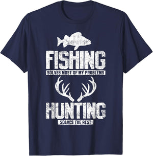 Fishing Hunting T-Shirt - T-Shirt | Navy