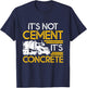 SHIRTSIDE Concrete Men's & Women's Black Concrete Pump Operator , Classic Fit, Short Sleeve, Small, Round Neck, Modern Concrete Design, All Seasons T-Shirt - T-Shirt | Navy