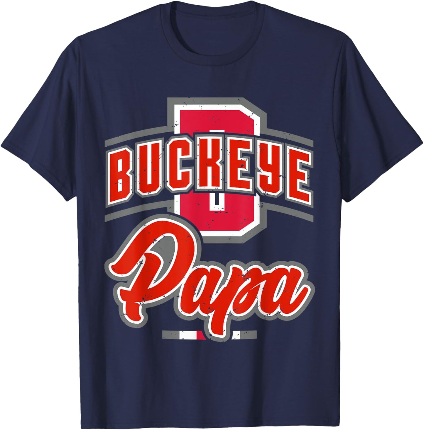 Buckeye Papa T-Shirt - T-Shirt | Navy