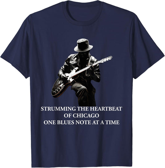 Blues Guitar Musicians Blues Music T-Shirt - T-Shirt | Navy