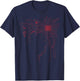 Funny Computer Geek Nerd Gift Cool Computer Core Circuit T-Shirt - T-Shirt | Navy