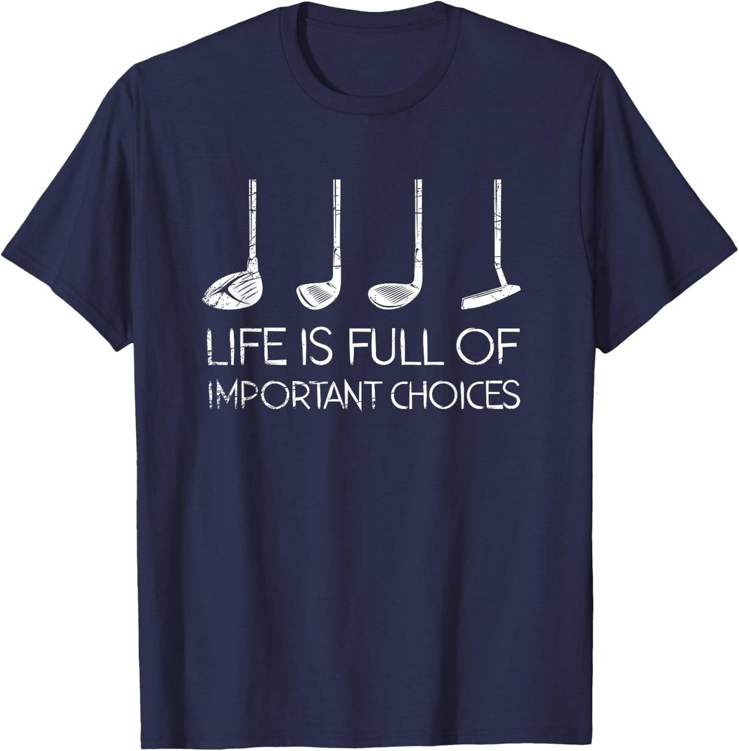Golfing Men Sports Funny Golfer Fathers Day Gift Golf T-Shirt - T-Shirt | Navy