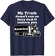Truck Driver Funny My Truck Runs Fairy Dust Unicorn Piss T-Shirt - T-Shirt | Navy