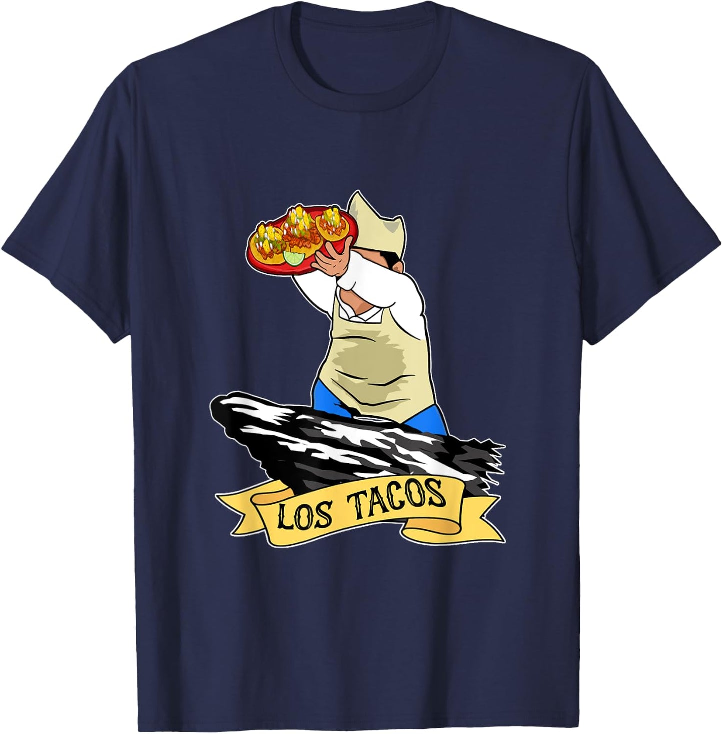 Los tacos Funny Tacos al Pastor Mexican Food T-Shirt - T-Shirt | Navy