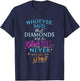 Whoever said diamonds are a girls' best friend, never had dog T-Shirt - T-Shirt | Navy