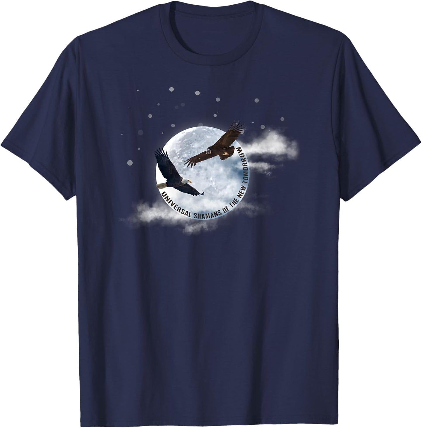Eagle Condor Prophecy Spiritual Shamanic T-Shirt - T-Shirt | Navy