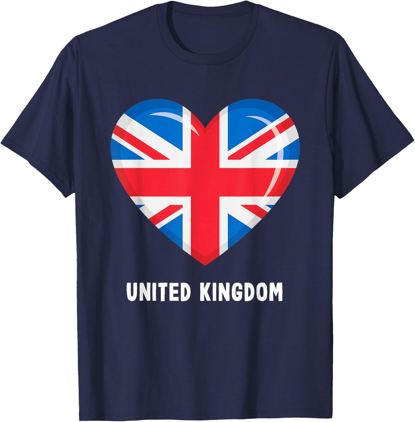 United Kingdom Flag Shirt | British T-Shirt - T-Shirt | Navy