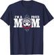 I'm a Proud Volleyball Soccer Mom - Combined Sports T-Shirt - T-Shirt | Navy
