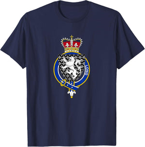 Long Coat of Arms - Family Crest T-Shirt - T-Shirt | Navy
