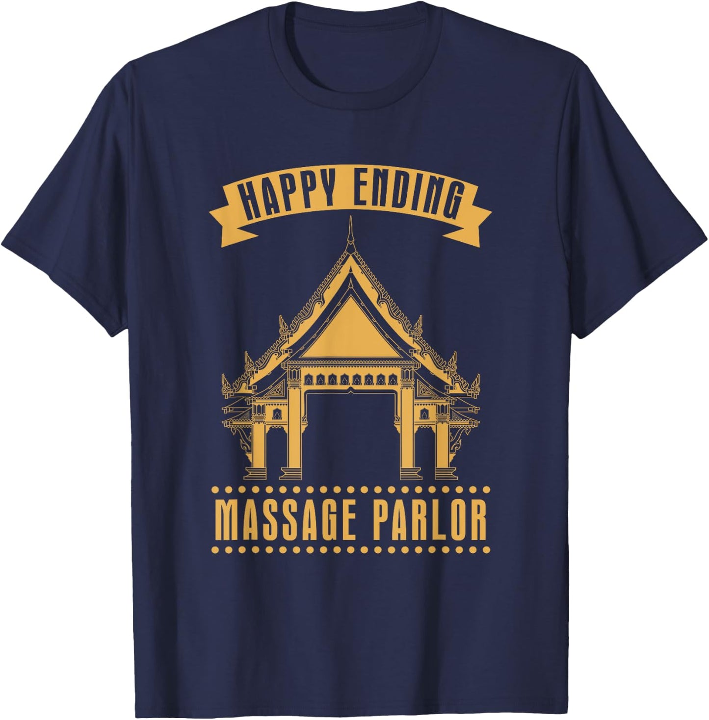 Funny Happy Ending Ladyboy Travel Gift Thailand T-Shirt - T-Shirt | Navy
