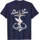 Jesus Is My Anchor In The Storm - Crown Of Thorns T-Shirt - T-Shirt | Navy