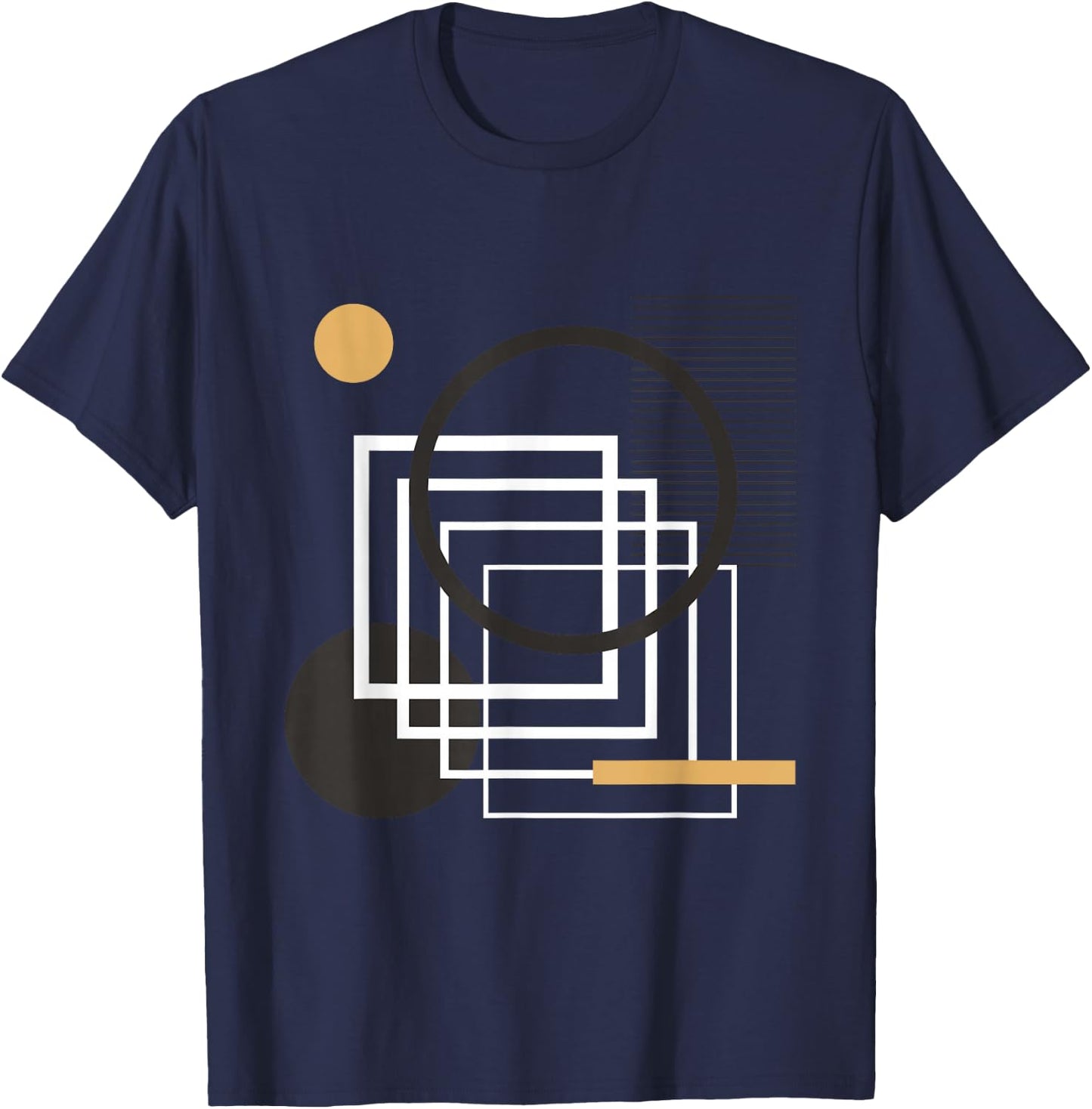 Abstract/Modern Art Design - Women Men Abstract T-Shirt - T-Shirt | Navy