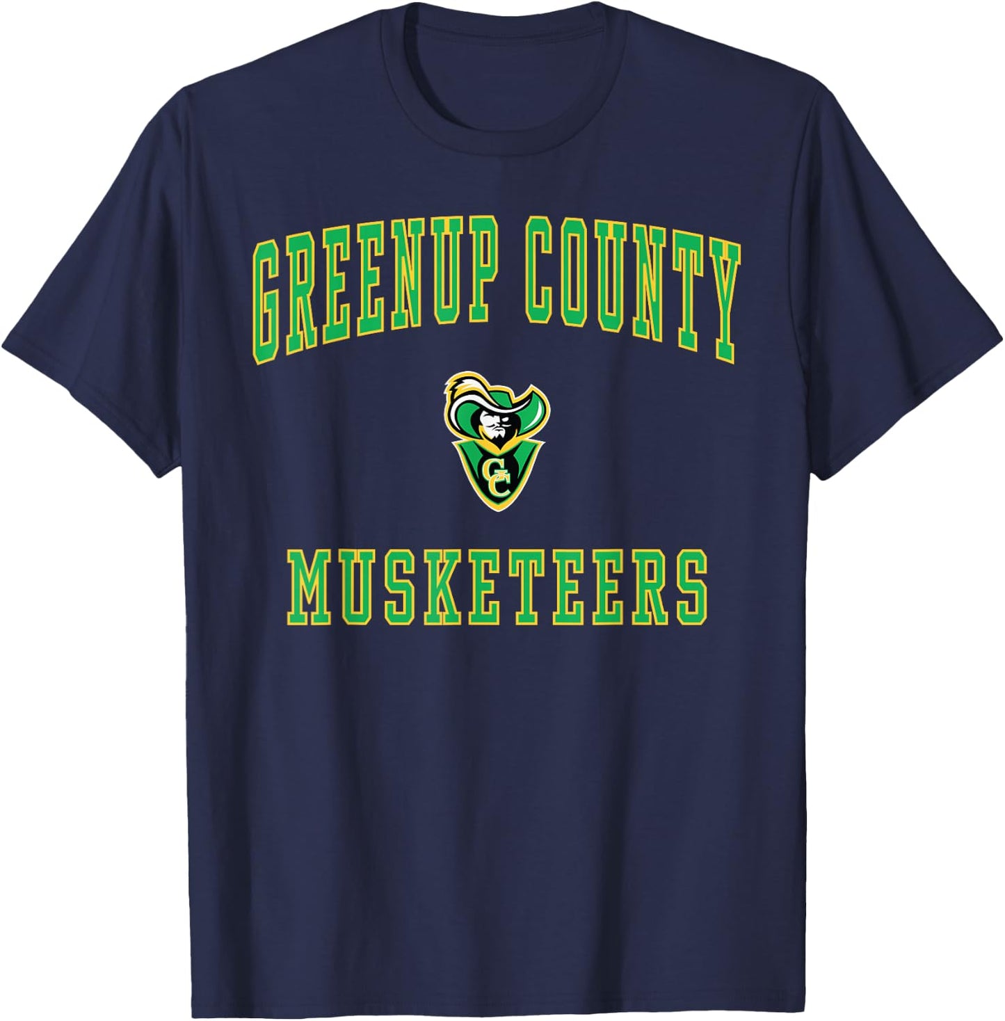 Greenup County High School Musketeers T-Shirt - T-Shirt | Navy