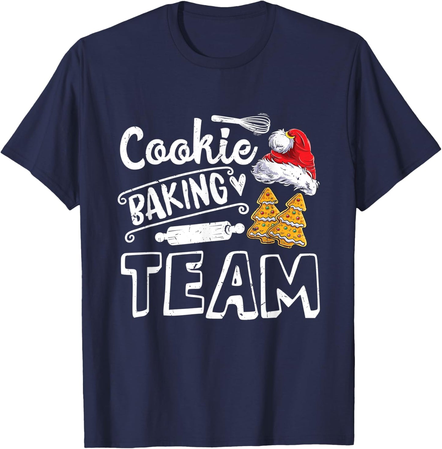 Cookie Baking Team Christmas Squad Xmas Crew m Gingerbread T-Shirt - T-Shirt | Navy