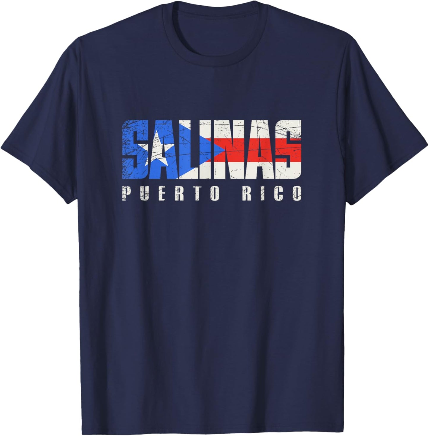 Puerto Rican flag Salinas Puerto Rico T-Shirt - T-Shirt | Navy