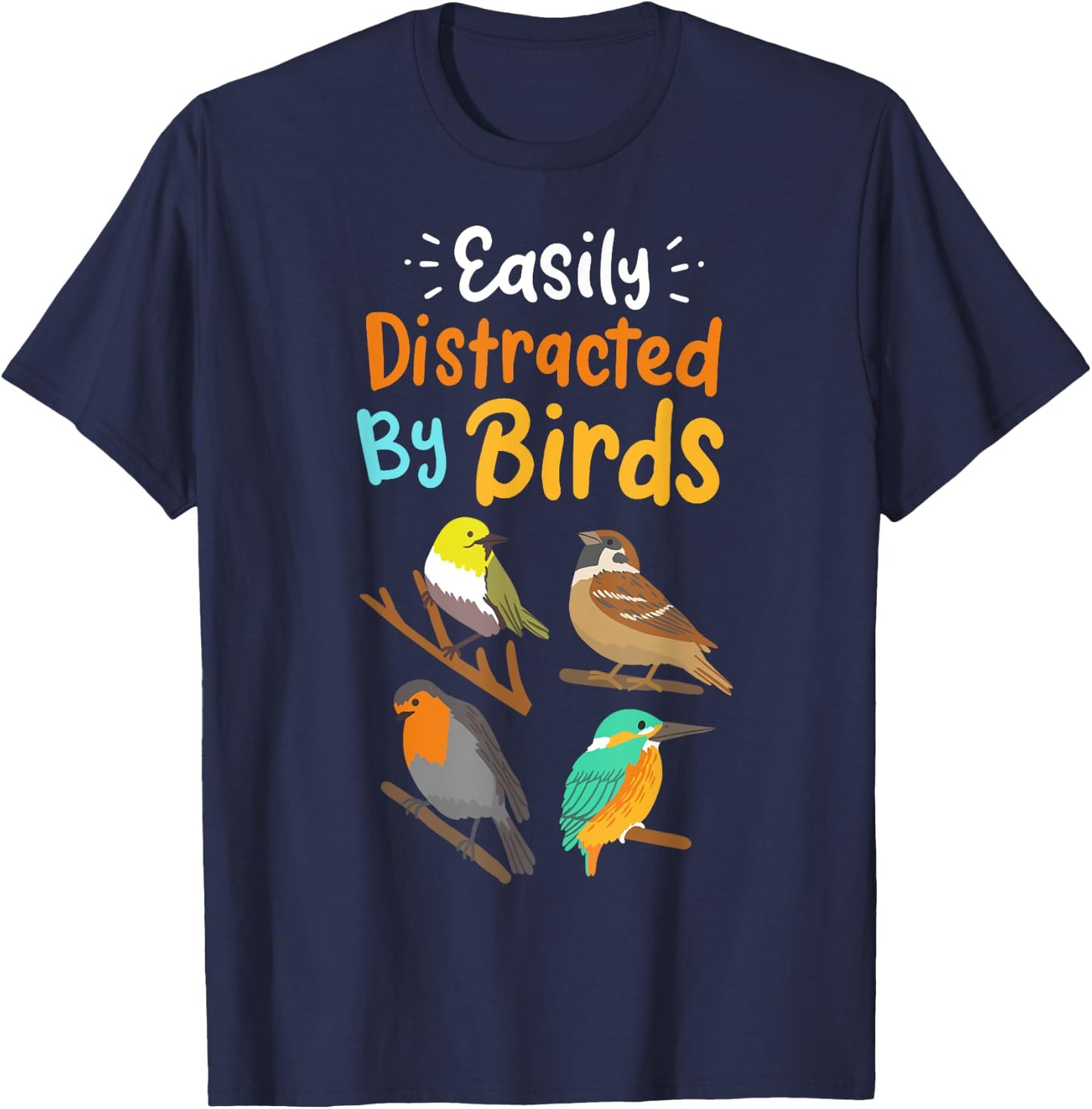 Bird Watching Birding Bird Lovers Gift T-Shirt - T-Shirt | Navy