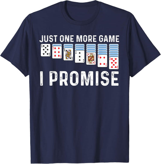 Solitaire Gift Women Card Game Player Solitaire Game T-Shirt - T-Shirt | Navy