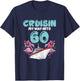 Cruisin My Way Into 60 60th Birthday Cruise Vacation Gift T-Shirt - T-Shirt | Navy