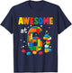 Building Blocks Brick 6th Birthday Shirt 6 Year Old Boy Gift T-Shirt - T-Shirt | Navy