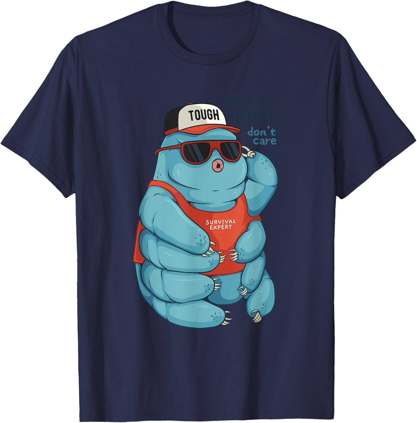 Tardigrade Waterbear Water Bear No Matter T-Shirt - T-Shirt | Navy
