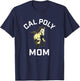 Cal Poly Mustangs Arched Mom T-Shirt - T-Shirt | Navy
