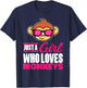 Just A Girl Who Loves Monkeys With Sunglasses For Kids T-Shirt - T-Shirt | Navy