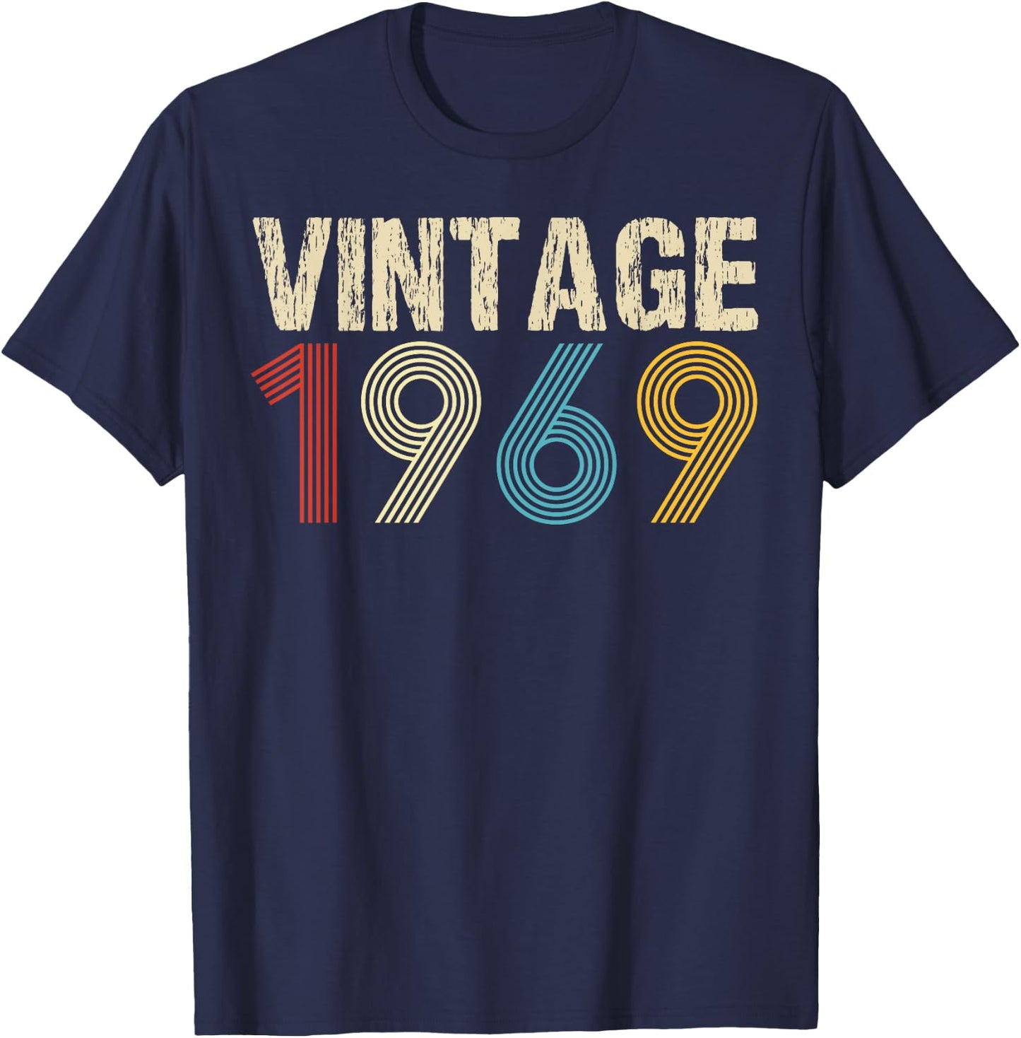 Vintage 1969 55th Birthday 55 Year Old Women T-Shirt - T-Shirt | Navy