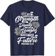 Cute Christian Sunflower Gift | Best Religious Women Moms T-Shirt - T-Shirt | Navy
