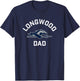 Longwood University Lancers Arched Dad T-Shirt - T-Shirt | Navy