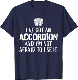 Accordion Player Ship Piano Accordion T-Shirt - T-Shirt | Navy